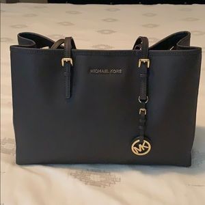 MK Jet Set Safiano Leather Tote Bag